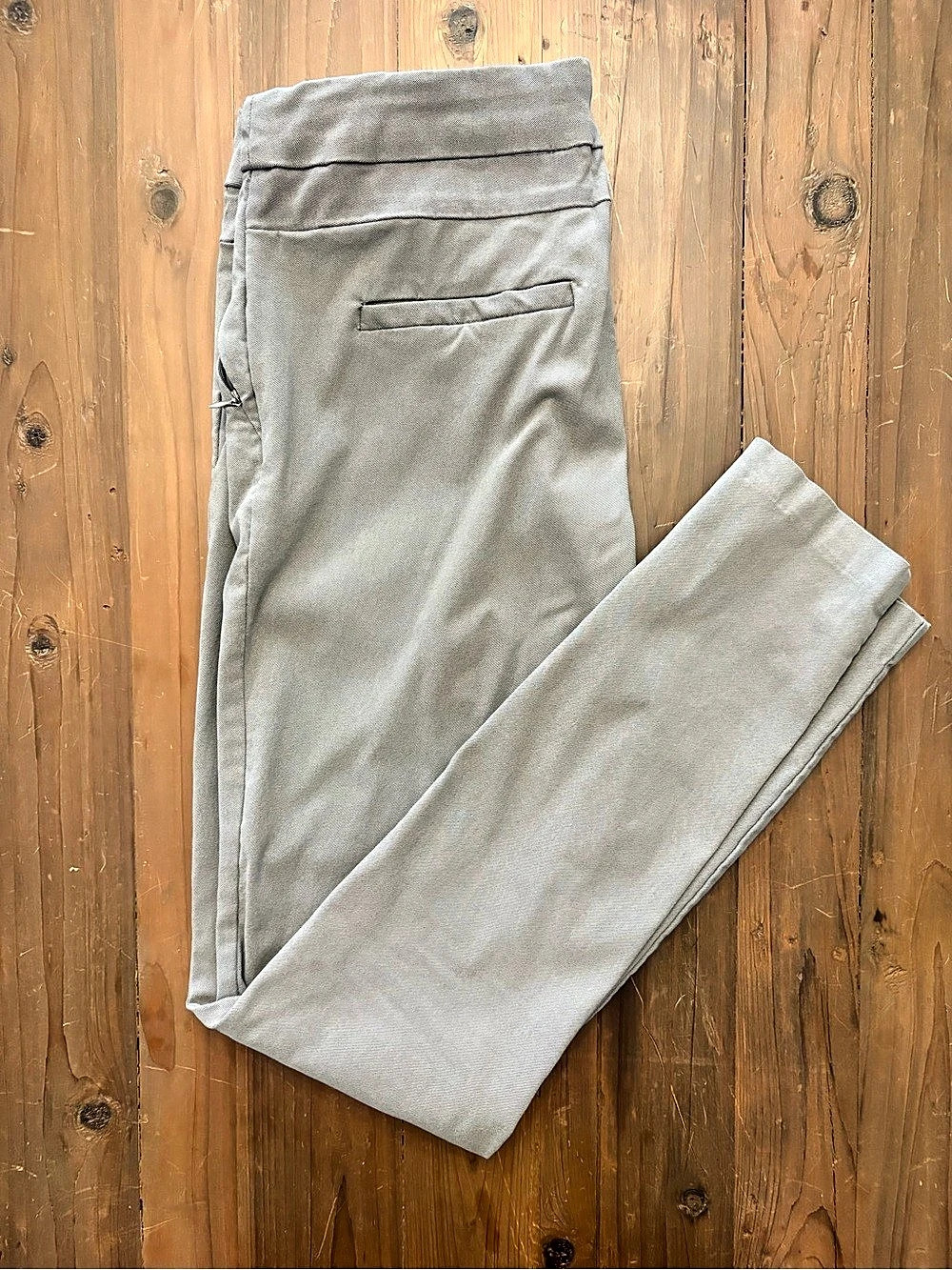 Rekucci Ease into Comfort Slim Leg Zip Pocket Pants Graphite Size 10
